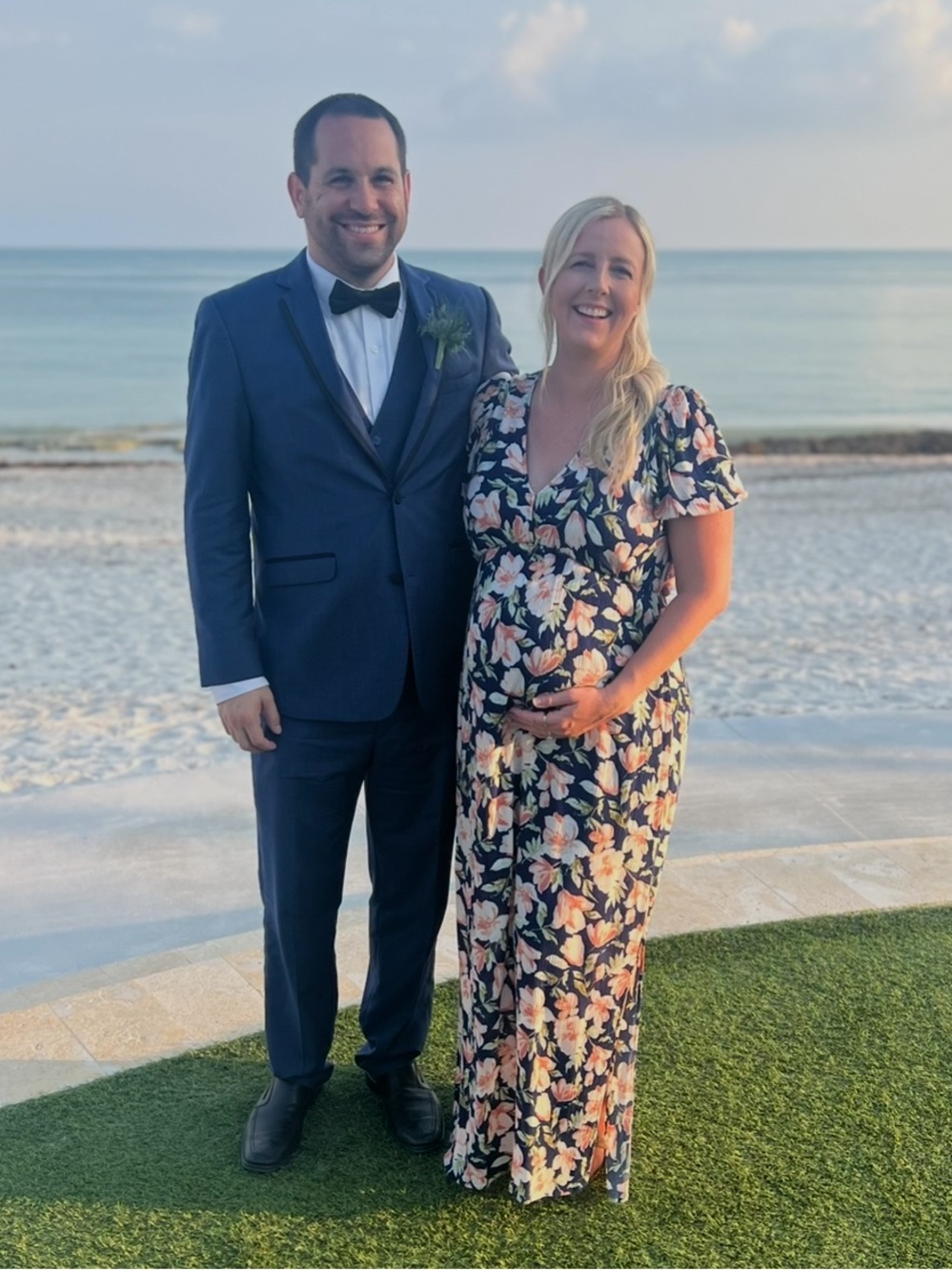 Floral Maternity Maxi Dress